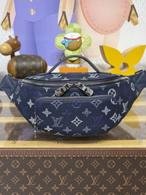 Louis vuitton original calfskin rush bumbag M28619 blue