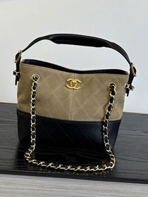 CC suede mini tote bag AS5635 beige