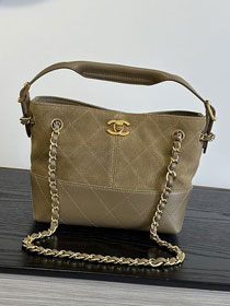 CC suede mini tote bag AS5635 khaki